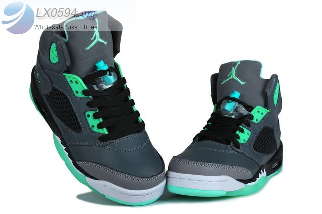 Jordan Retro 5 Green Glow