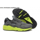 Nike Air Huarache Grey Volt Mens Running Shoes