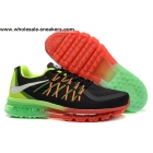 Womens Nike Air Max 2015 Black Red Green Shoes