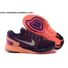 Womens Nike Flyknit LunarGlide 7 Navy Purple Orange Shoes