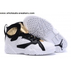 Air Jordan 7 Champagne White Gold Black Kids Shoes