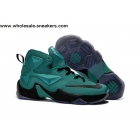 Womens Nike LeBron 13 Green Black Shoes