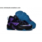 Womens Nike LeBron 13 Black Purple Basketball Shoes