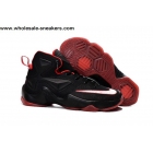 Womens Nike LeBron 13 Black Red Basketball Shoes