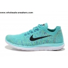 Womens Nike Free 4.0 Flyknit Sky Blue Running Shoes