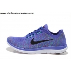 Womens Nike Free 4.0 Flyknit Purple Black Running Shoes