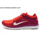Womens Nike Free 4.0 Flyknit Blue White Running Shoes