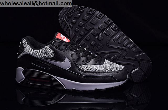 air max 90 flyknit black