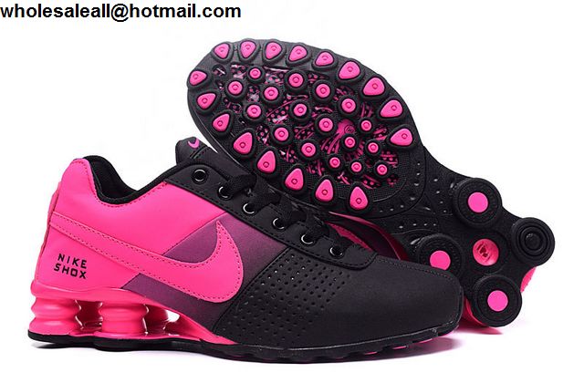 womens nike shox black and pink