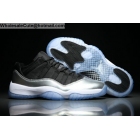 Mens Air Jordan 11 Low Black Silver White