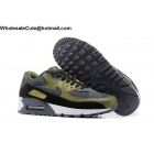 Mens Nike Air Max 90 Leather Grey Black Army Green