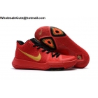 Womens Nike Kyrie 3 Red Gold Black Basketball Shoes