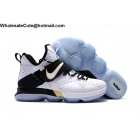 Mens Nike LeBron 14 BHM Black History Month White Black Gold