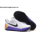 Womens Nike Kobe AD Flyknit White Purple Basketball Shoes