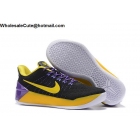 Womens Nike Kobe AD Flyknit Black Yellow Purple Basketball Shoes