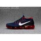 Nike Air VaporMax Dark Blue Red White Mens Running Shoes