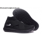 Mens Nike Free RN All Black Motion Flyknit 2017