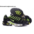 Nike Air Max Plus TN Mens Running Shoes Black Green White