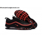 Nike Air Max 97 Mens Running Shoes Black Red