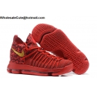 Nike Zoom KD 9 Elite Mens Basketball Shoes Red Gold