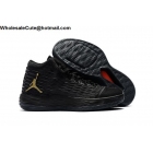 Jordan Melo M13 Mens Basketball Shoes Black Metallic Gold