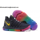 Mens Nike Zoom KD 10 Be True Rainbow Basketball Shoes