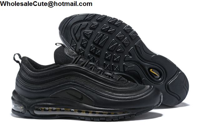 Nike Air Max 97 All Black Mens Shoes -15484 - Wholesale Sneakers