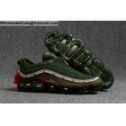 Undefeated 2018 Nike Air VaporMax 97 Army Green Mens Shoes