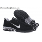 Nike Air Shox Flyknit Black Silver Mens Shoes