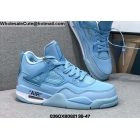 Mens & Womens Off White Air Jordan 4 Blue White