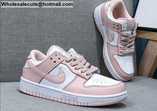 Womens Nike SB Dunk Low White Light Pink -19132 - Wholesale Sneakers