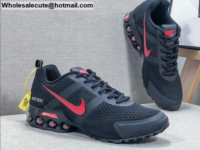 Mens Nike Shox Reax Air Ultra Run Black Red -19366 - Wholesale Sneakers