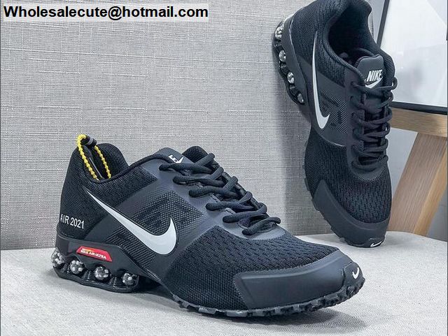 Mens Nike Shox Reax Air Ultra Run Black White -19364 - Wholesale Sneakers