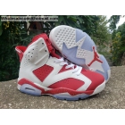 Mens Air Jordan 6 White Red