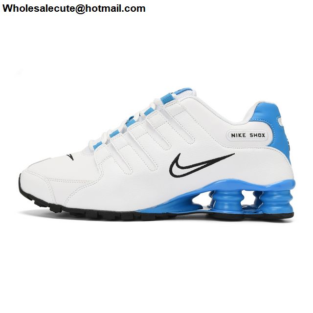 Mens Nike Shox NZ EU White Carolina Blue -21577 - Wholesale Sneakers