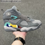 Mens Air Jordan 8 Retro Le Modulor du Basketball Grey