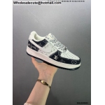 Mens & Womens LV Nike Air Force 1 Low White Black