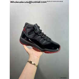 Mens & Womens Air Jordan 11 Dirty Bred Black Red