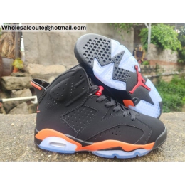 Mens Air Jordan 6 Retro Black Orange