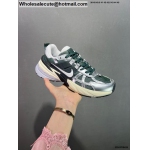 Mens Nike V2K Run White Silver Green