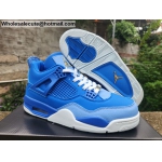 Mens Air Jordan 4 Retro Florida Gators PE Royal Blue White