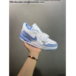 Mens & Womens Jordan Legacy 312 Low White Aluminum Blue