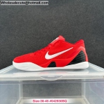 Mens & Womens Nike Kobe 9 Elite Low Team Bank University Red White Black