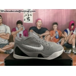 Mens & Womens Nike Kobe 9 Elite Low Protro Wolf Grey White
