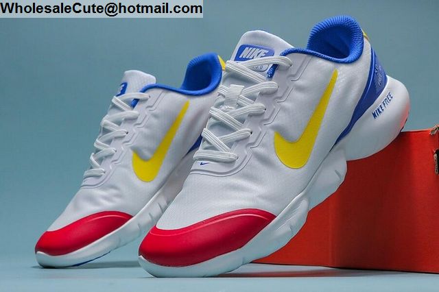 Nike Free RN 5.0 2020 White Blue Red Yellow