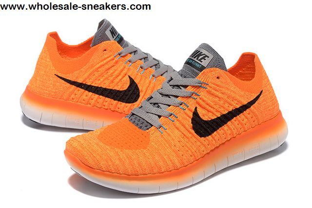 Orange Nike Free Flyknit 5.0