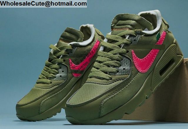 Off White Nike Air Max 90 Army Green