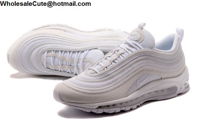White Nike Air Max 97 Snakeskin