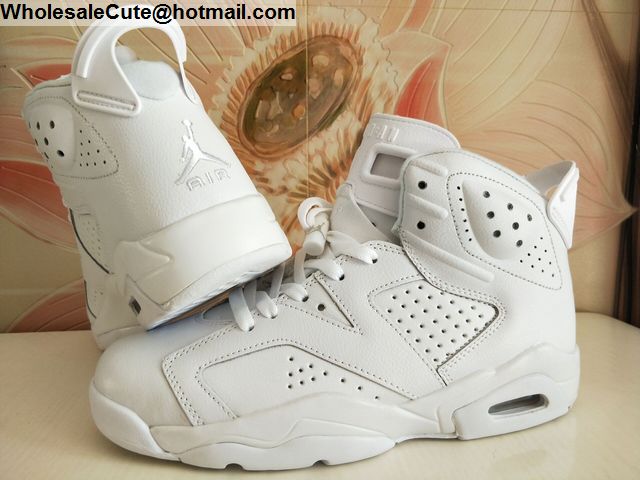 All White Air Jordan VI