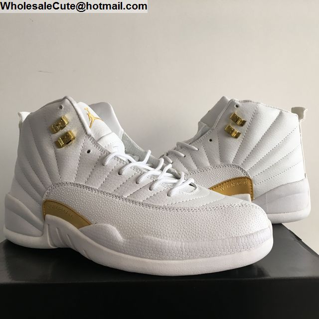 Air Jordan 12 White Gold